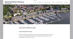 Desktop Screenshot of motorbootcharter-flensburg.de
